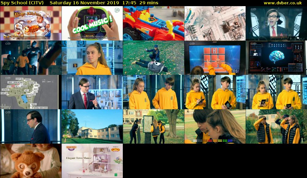Spy School (CITV) Saturday 16 November 2019 17:45 - 18:14