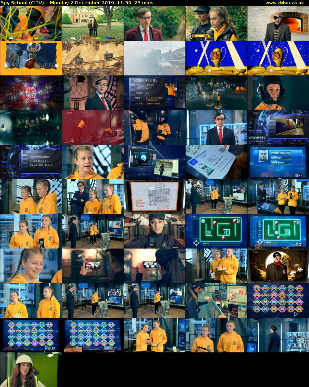 Spy School (CITV) Monday 2 December 2019 11:30 - 11:55