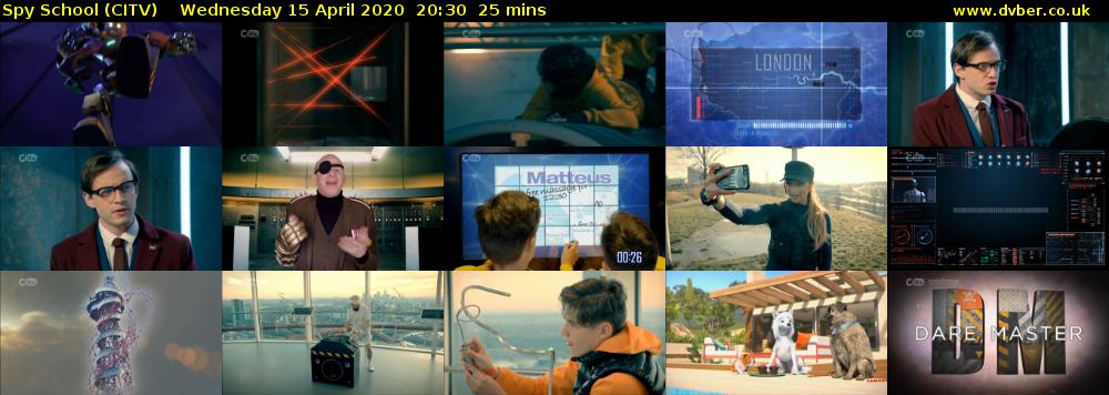 Spy School (CITV) Wednesday 15 April 2020 20:30 - 20:55