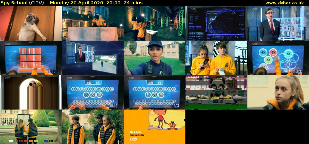 Spy School (CITV) Monday 20 April 2020 20:00 - 20:24