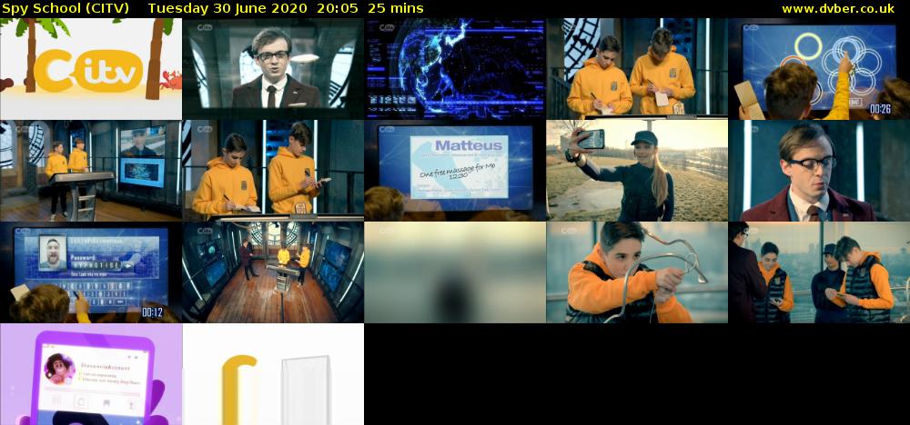 Spy School (CITV) Tuesday 30 June 2020 20:05 - 20:30