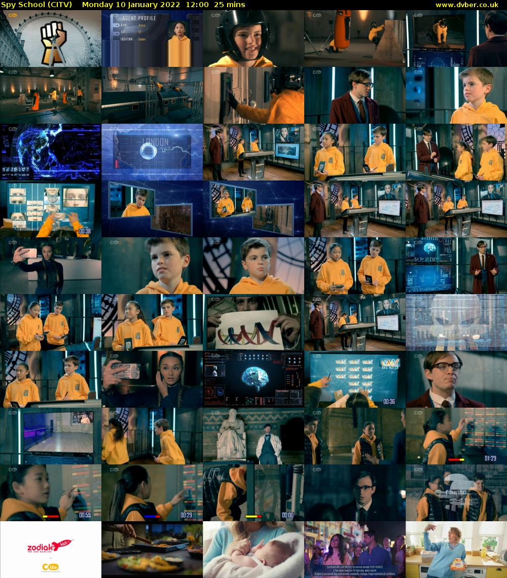 Spy School (CITV) Monday 10 January 2022 12:00 - 12:25
