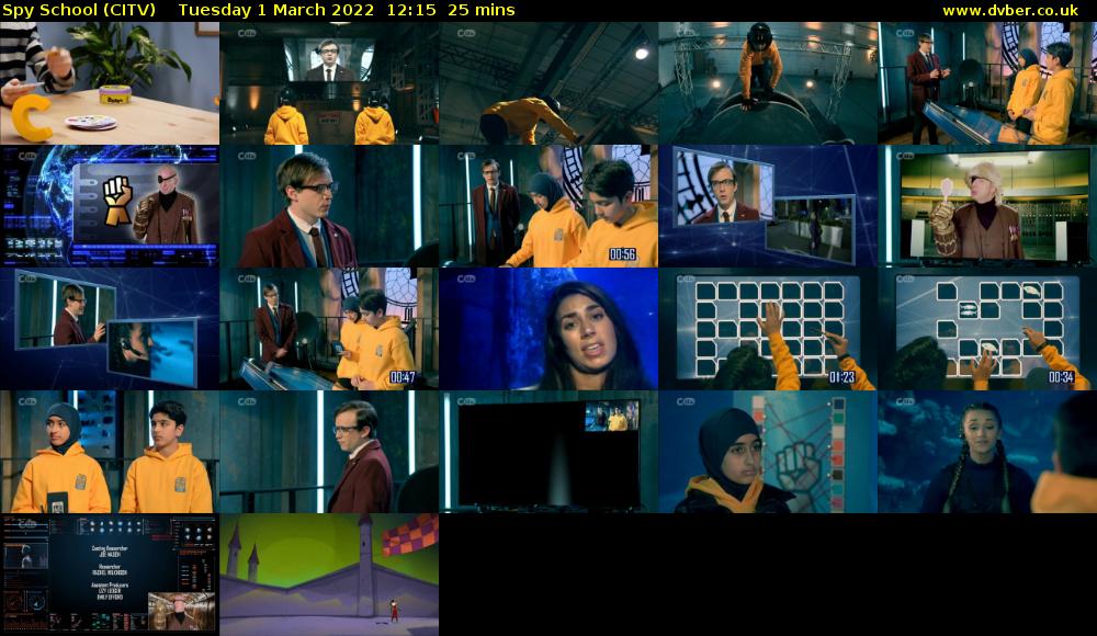Spy School (CITV) Tuesday 1 March 2022 12:15 - 12:40