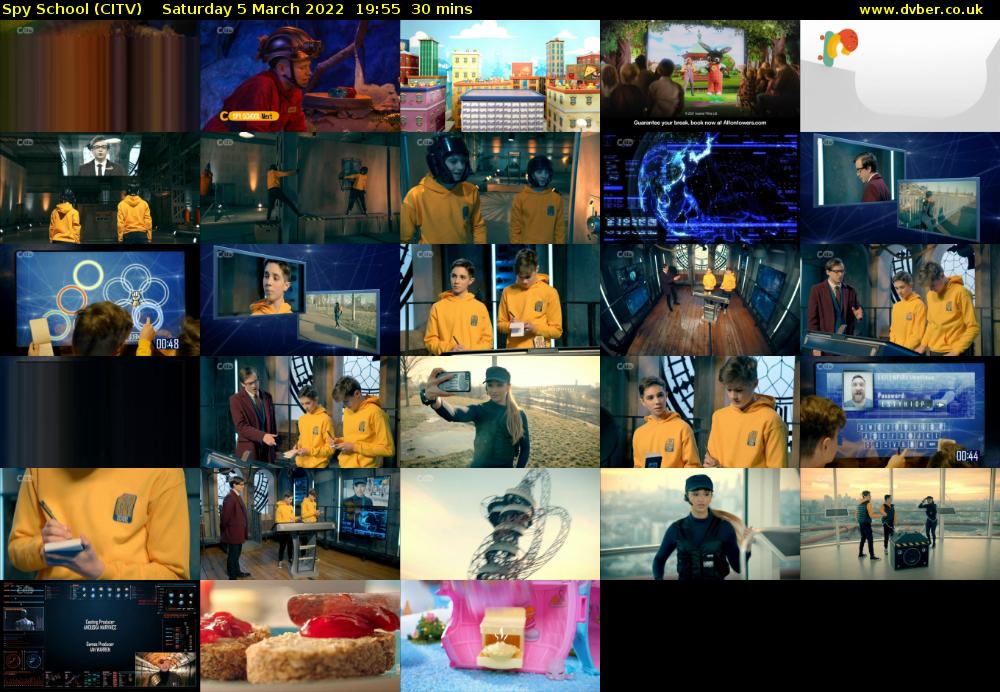 Spy School (CITV) Saturday 5 March 2022 19:55 - 20:25