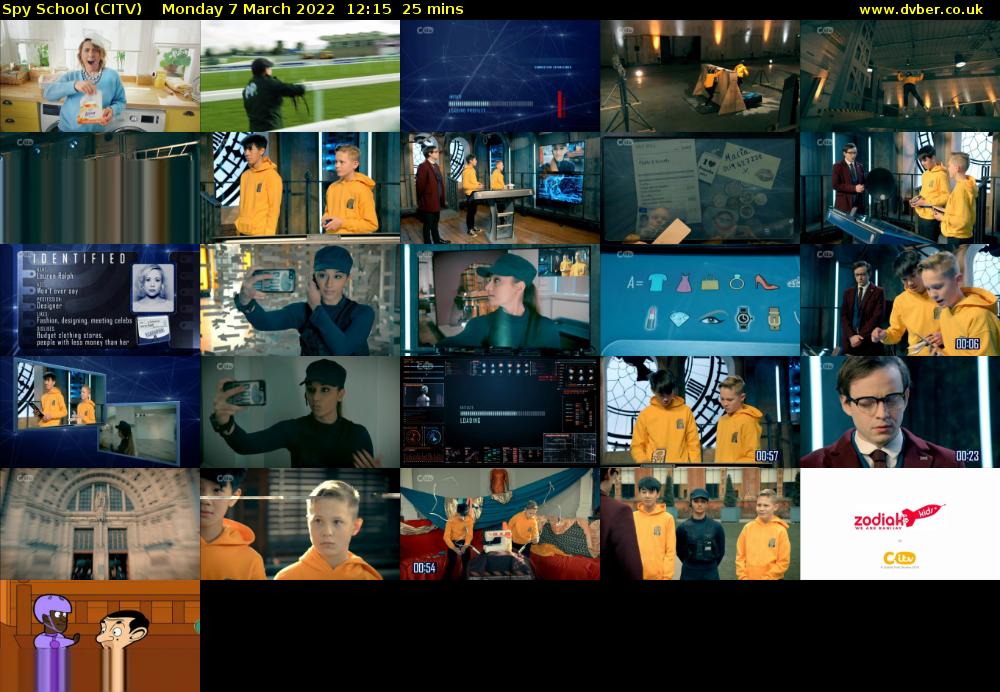Spy School (CITV) Monday 7 March 2022 12:15 - 12:40