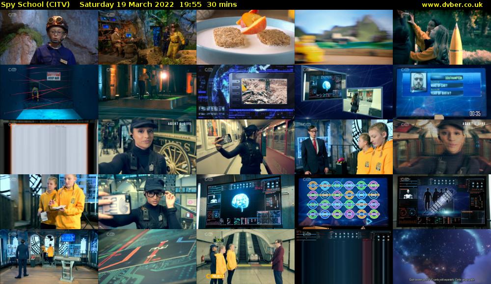 Spy School (CITV) Saturday 19 March 2022 19:55 - 20:25