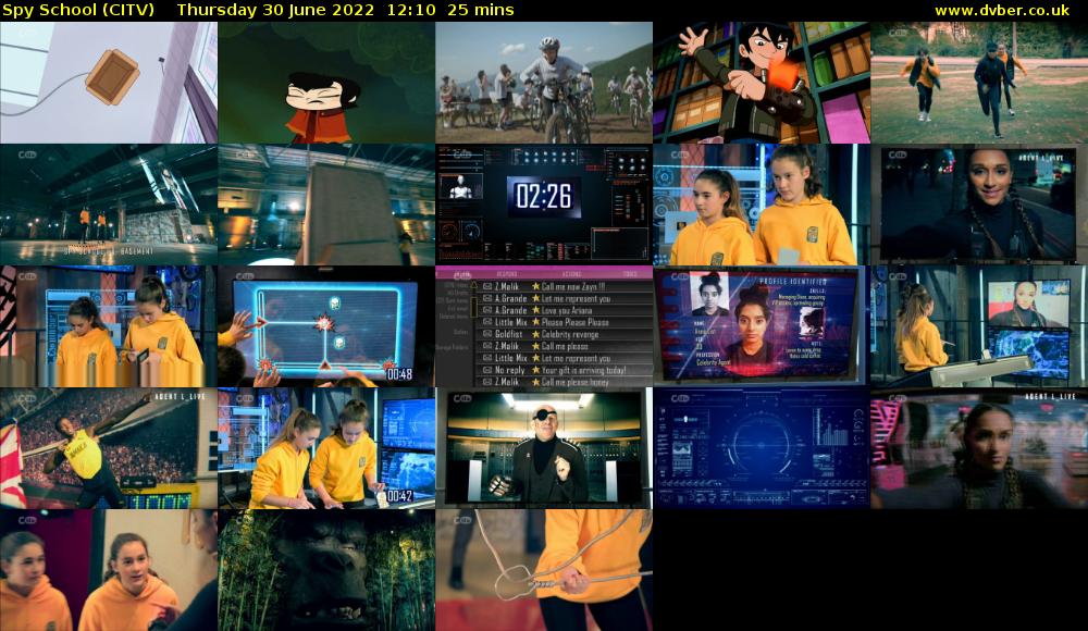 Spy School (CITV) Thursday 30 June 2022 12:10 - 12:35