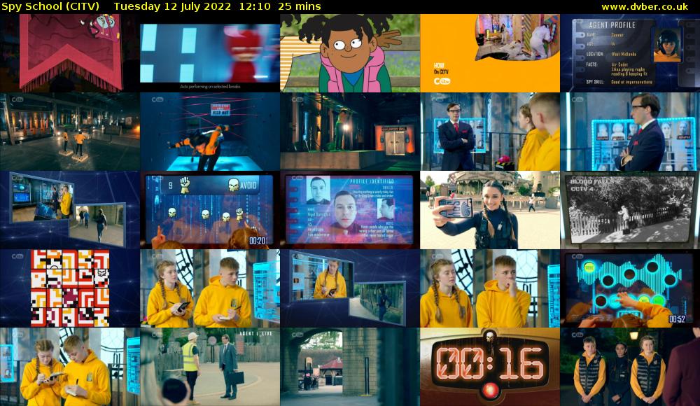 Spy School (CITV) Tuesday 12 July 2022 12:10 - 12:35