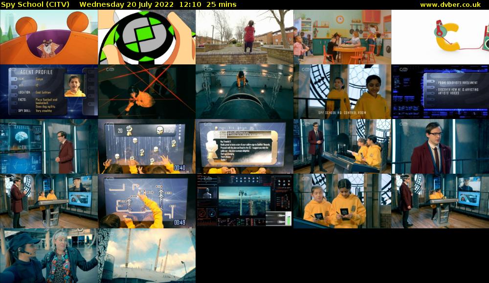 Spy School (CITV) Wednesday 20 July 2022 12:10 - 12:35