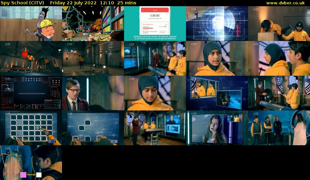 Spy School (CITV) Friday 22 July 2022 12:10 - 12:35