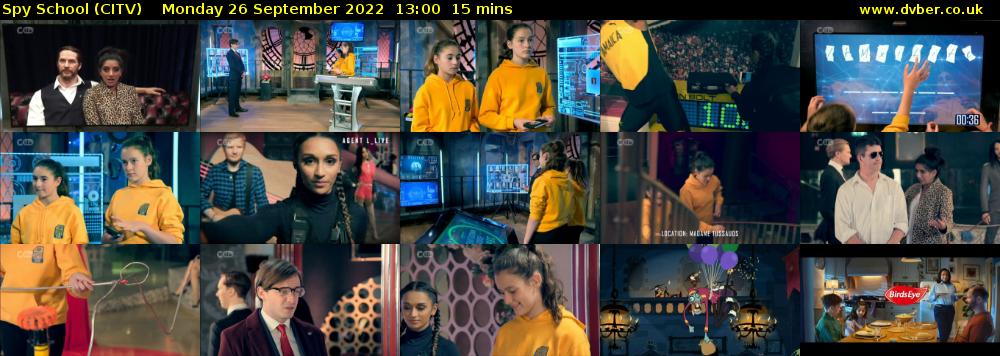 Spy School (CITV) Monday 26 September 2022 13:00 - 13:15