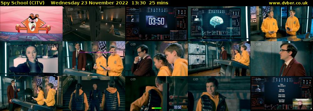 Spy School (CITV) Wednesday 23 November 2022 13:30 - 13:55