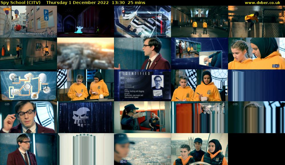 Spy School (CITV) Thursday 1 December 2022 13:30 - 13:55