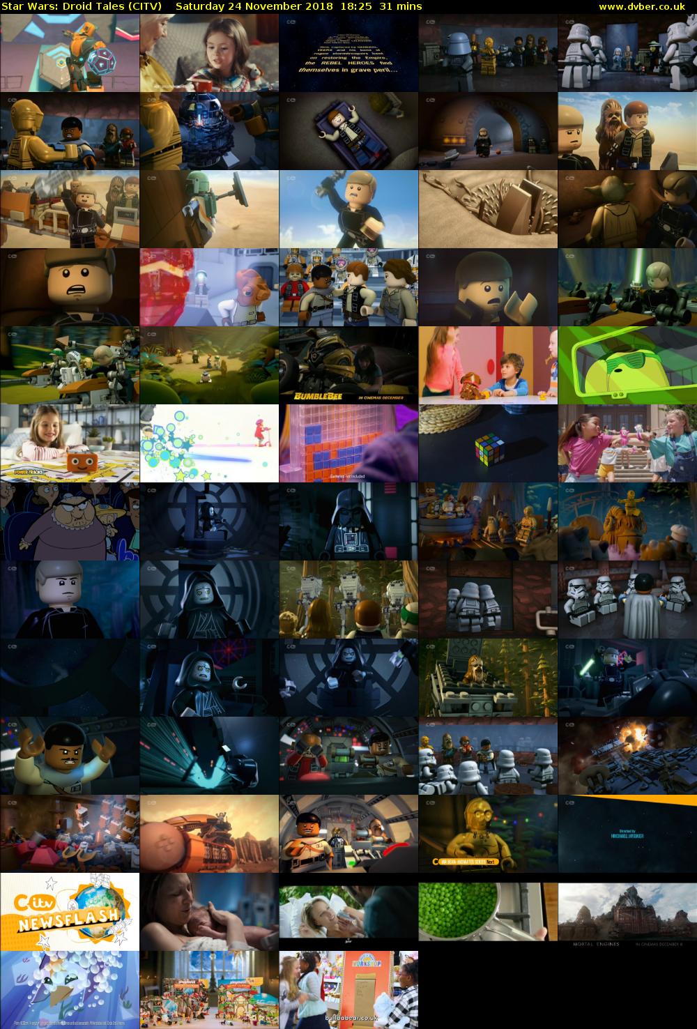 Star Wars: Droid Tales (CITV) Saturday 24 November 2018 18:25 - 18:56