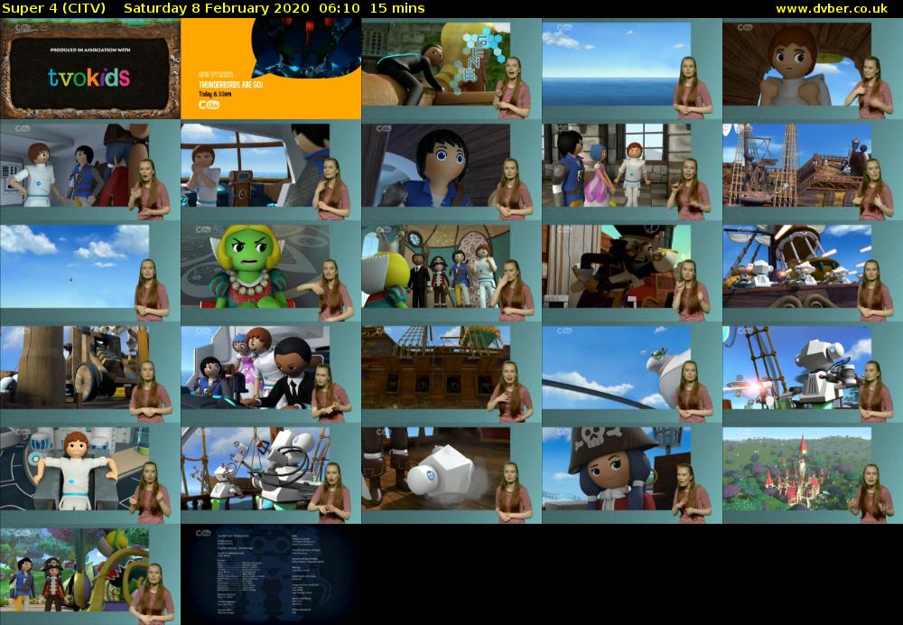 Super 4 (CITV) Saturday 8 February 2020 06:10 - 06:25
