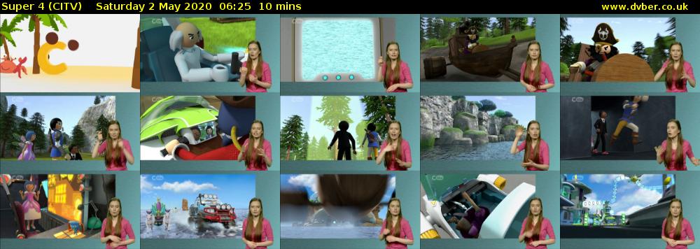 Super 4 (CITV) Saturday 2 May 2020 06:25 - 06:35