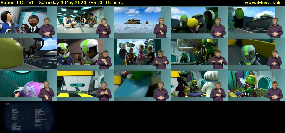 Super 4 (CITV) Saturday 9 May 2020 06:10 - 06:25