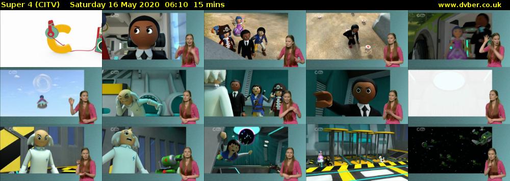 Super 4 (CITV) Saturday 16 May 2020 06:10 - 06:25