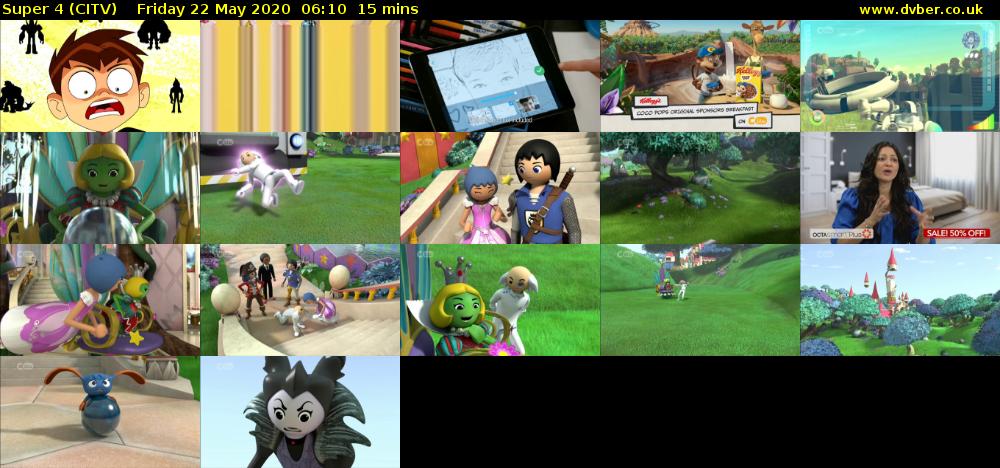 Super 4 (CITV) Friday 22 May 2020 06:10 - 06:25