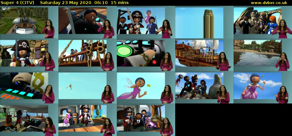 Super 4 (CITV) Saturday 23 May 2020 06:10 - 06:25
