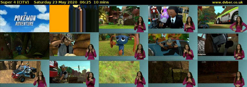 Super 4 (CITV) Saturday 23 May 2020 06:25 - 06:35