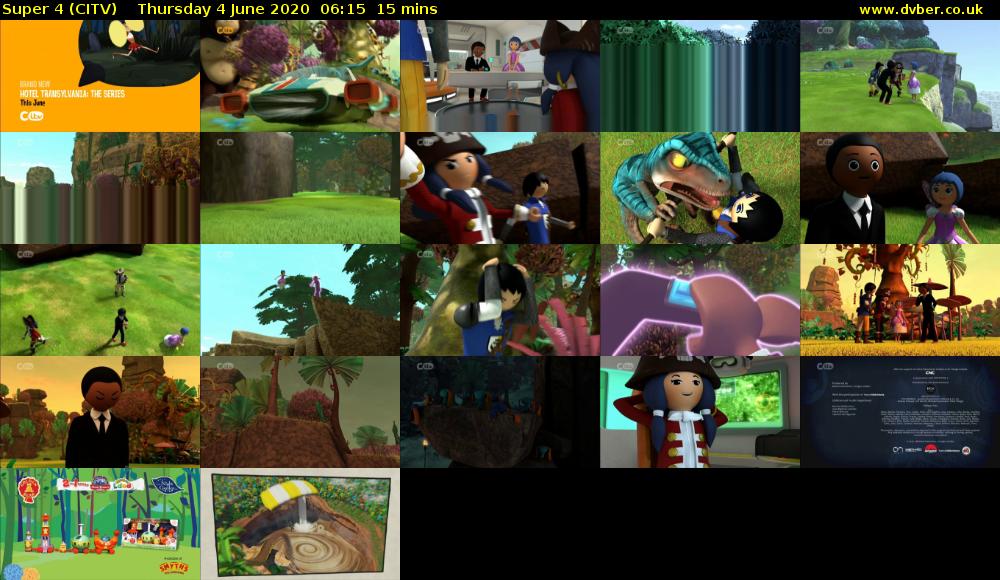 Super 4 (CITV) Thursday 4 June 2020 06:15 - 06:30