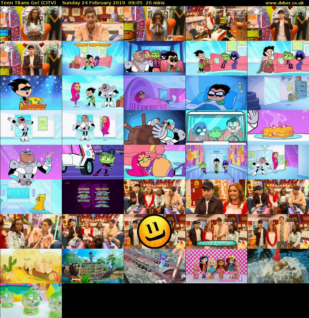 Teen Titans Go! (CITV) Sunday 24 February 2019 09:05 - 09:25