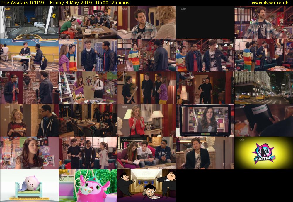 The Avatars (CITV) Friday 3 May 2019 10:00 - 10:25