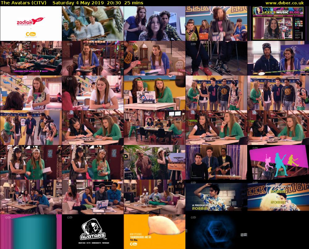 The Avatars (CITV) Saturday 4 May 2019 20:30 - 20:55