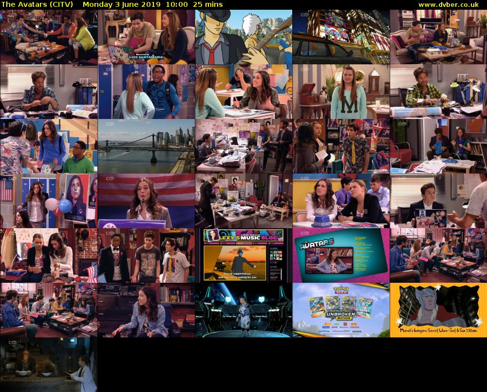 The Avatars (CITV) Monday 3 June 2019 10:00 - 10:25
