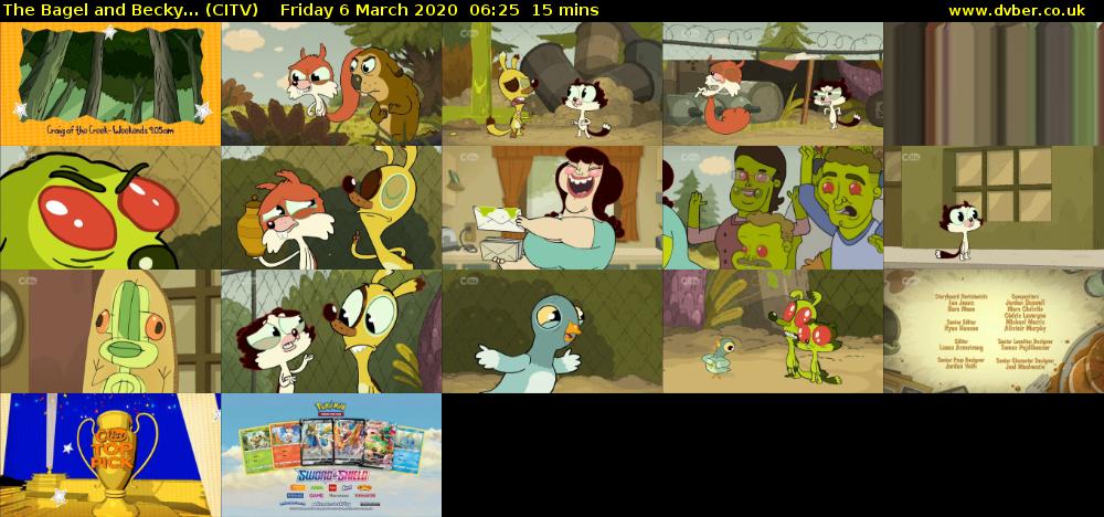 The Bagel and Becky... (CITV) Friday 6 March 2020 06:25 - 06:40