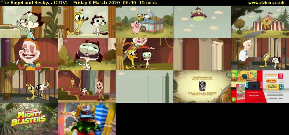 The Bagel and Becky... (CITV) Friday 6 March 2020 06:40 - 06:55