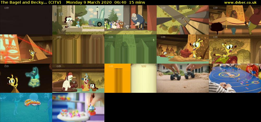 The Bagel and Becky... (CITV) Monday 9 March 2020 06:40 - 06:55