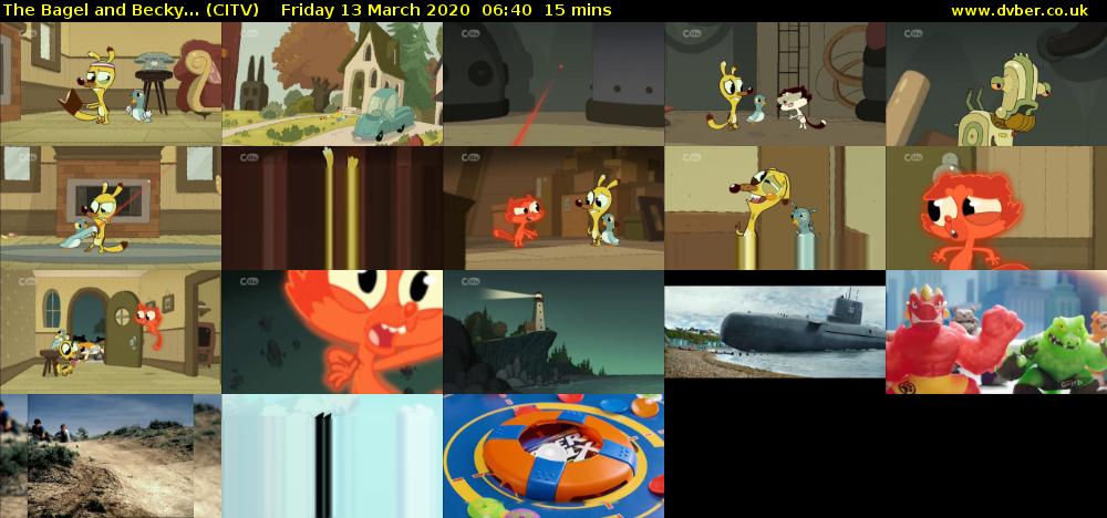 The Bagel and Becky... (CITV) Friday 13 March 2020 06:40 - 06:55