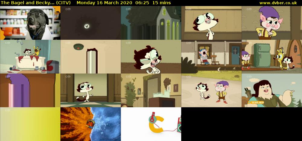 The Bagel and Becky... (CITV) Monday 16 March 2020 06:25 - 06:40