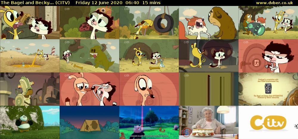 The Bagel and Becky... (CITV) Friday 12 June 2020 06:40 - 06:55