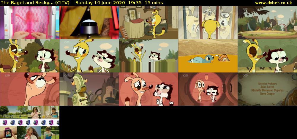 The Bagel and Becky... (CITV) Sunday 14 June 2020 19:35 - 19:50