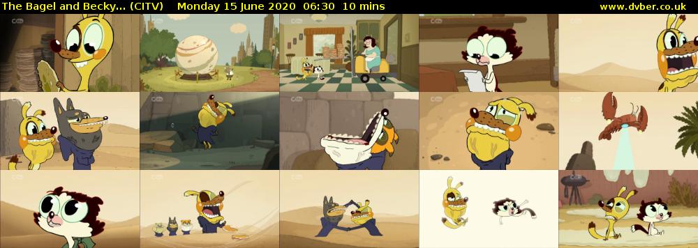 The Bagel and Becky... (CITV) Monday 15 June 2020 06:30 - 06:40