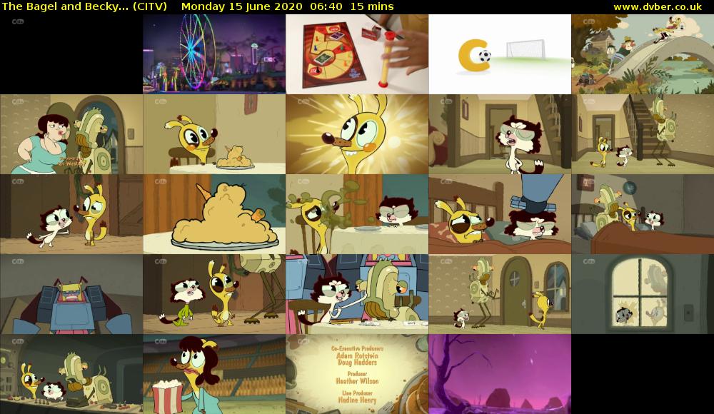The Bagel and Becky... (CITV) Monday 15 June 2020 06:40 - 06:55