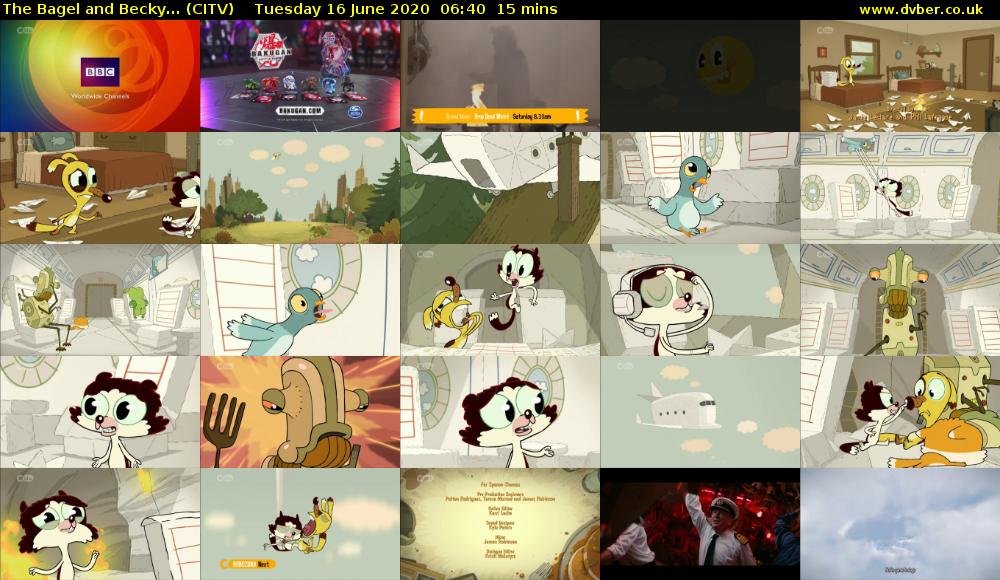 The Bagel and Becky... (CITV) Tuesday 16 June 2020 06:40 - 06:55