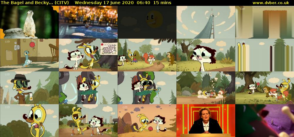 The Bagel and Becky... (CITV) Wednesday 17 June 2020 06:40 - 06:55