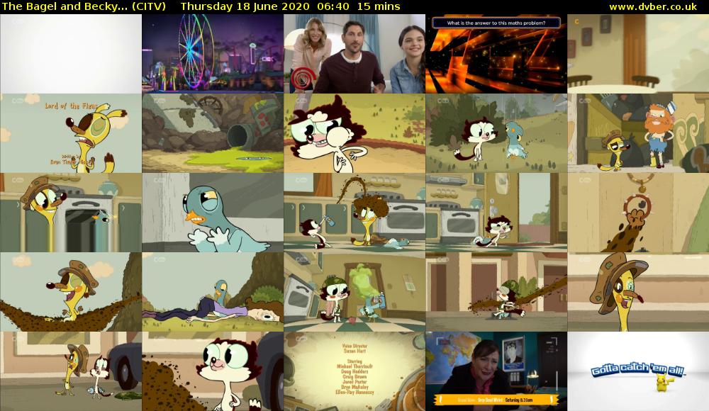 The Bagel and Becky... (CITV) Thursday 18 June 2020 06:40 - 06:55