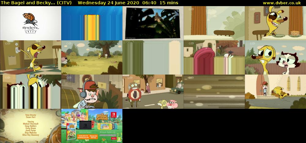The Bagel and Becky... (CITV) Wednesday 24 June 2020 06:40 - 06:55