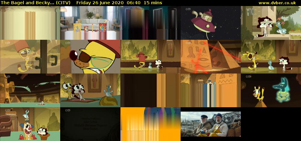 The Bagel and Becky... (CITV) Friday 26 June 2020 06:40 - 06:55