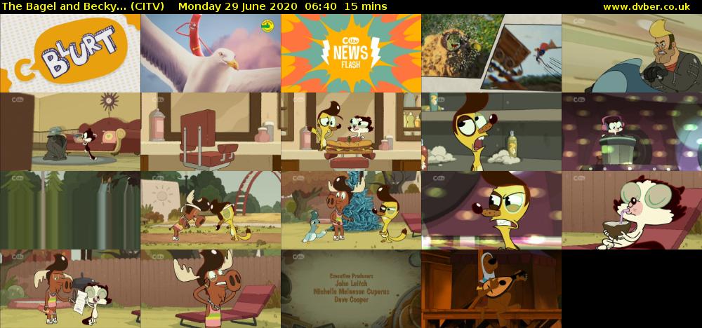 The Bagel and Becky... (CITV) Monday 29 June 2020 06:40 - 06:55