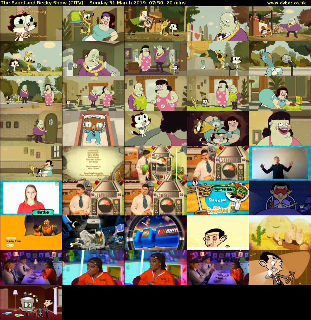 The Bagel and Becky Show (CITV) Sunday 31 March 2019 07:50 - 08:10