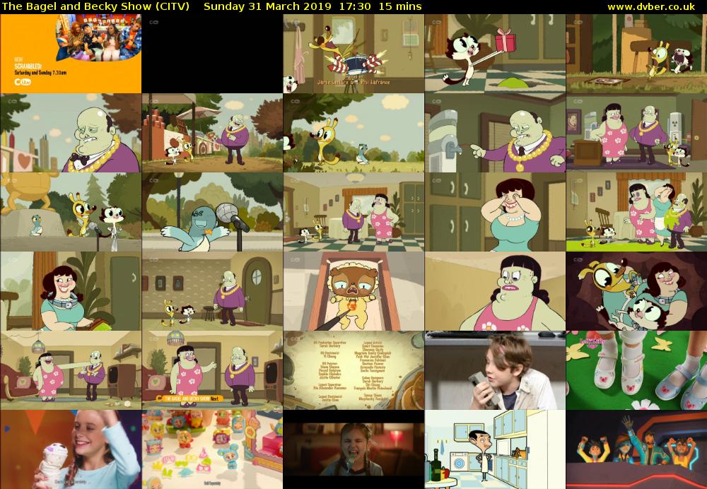 The Bagel and Becky Show (CITV) Sunday 31 March 2019 17:30 - 17:45