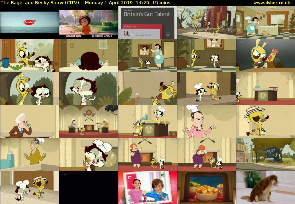 The Bagel and Becky Show (CITV) Monday 1 April 2019 14:25 - 14:40
