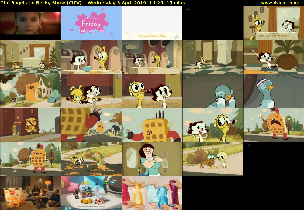 The Bagel and Becky Show (CITV) Wednesday 3 April 2019 14:25 - 14:40