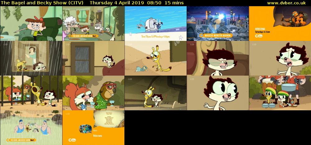 The Bagel and Becky Show (CITV) Thursday 4 April 2019 08:50 - 09:05